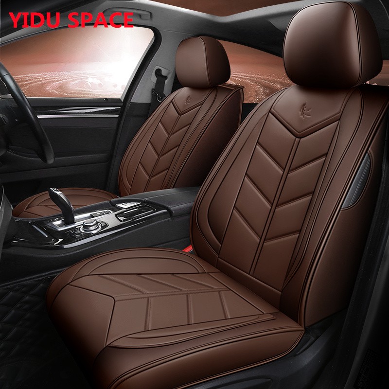 Car Decoration Cover Universal black white Leather Auto Car Seat cover